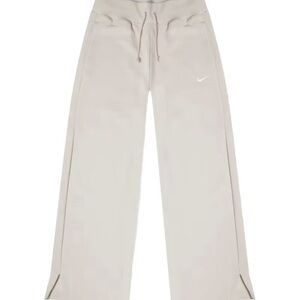 Nike cream open legged sweatpants